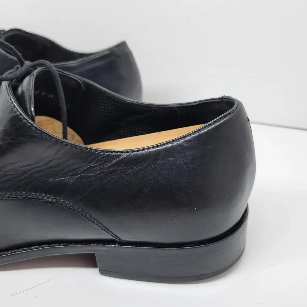 Cole Haan CO8100 Mens Black Leather Split Toe Derbys Size US 12 M Made In India